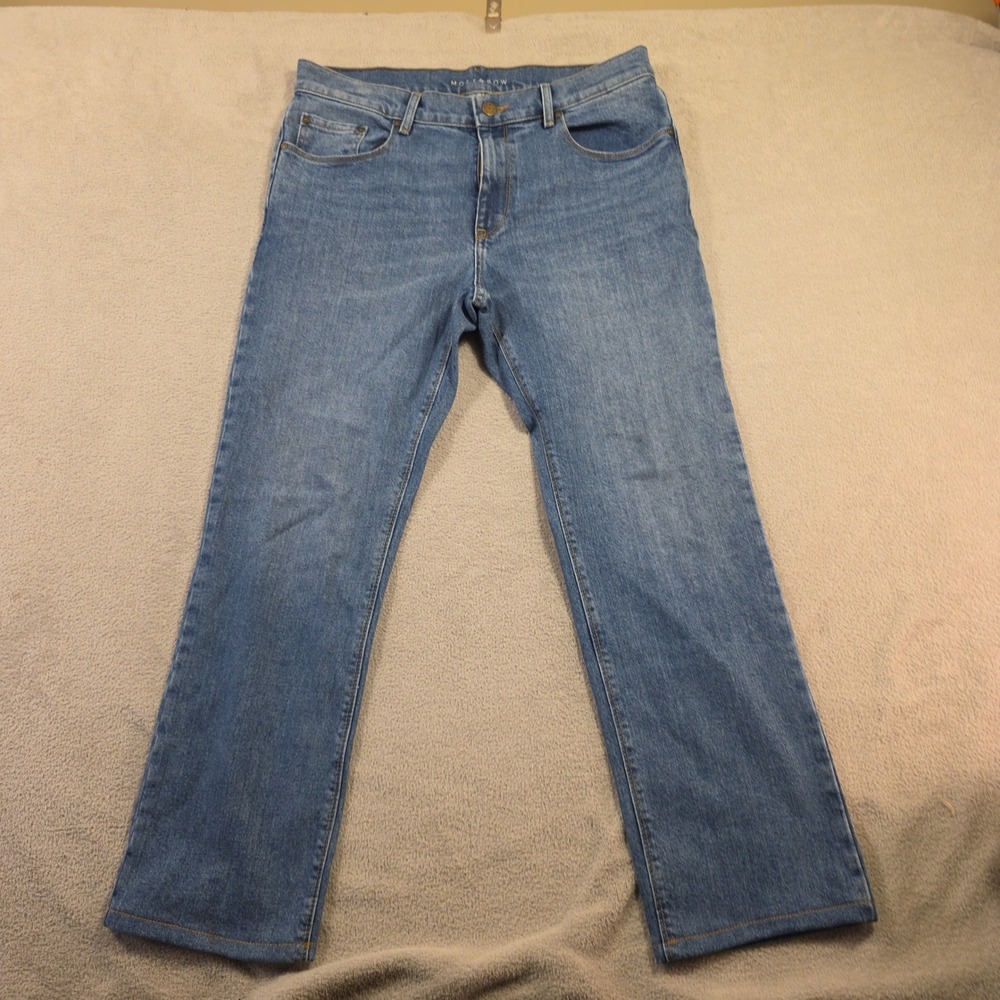 Mott & Bow Jeans Mens 34x32 (Fits 34x28) Blue Straight Dadcore Denim Streetwear